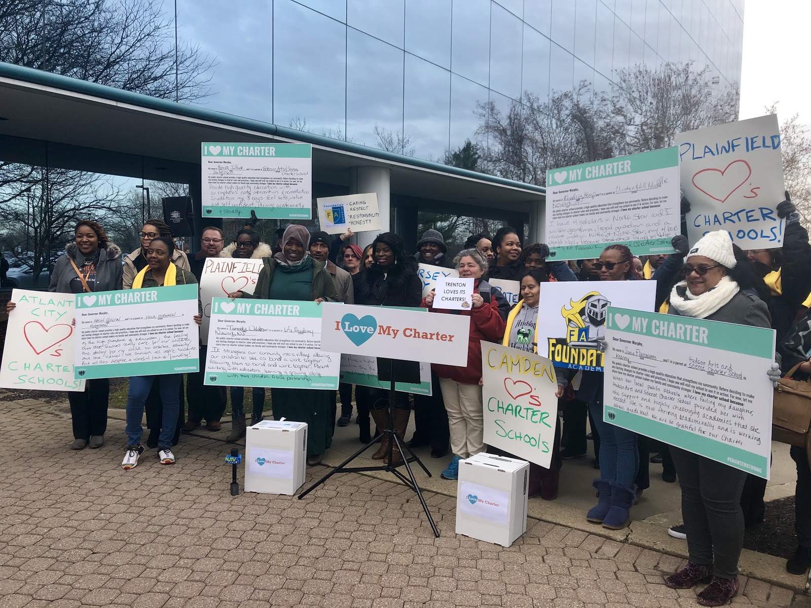 From NJ Left Behind: “You Want An Authentic Charter School Review? New Jersey Has One Now! Parents Brave the Cold To Speak Truth to Comm. Repollet”